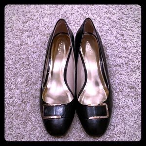 Coach block heel pumps